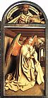 Jan van Eyck The Ghent Altarpiece Prophet Zacharias; Angel of the Annunciation painting